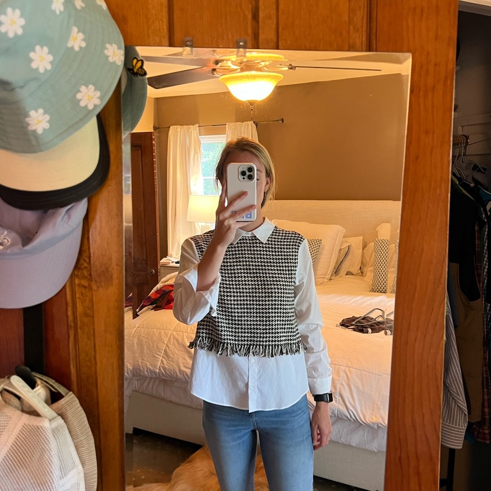 Tweed zara top